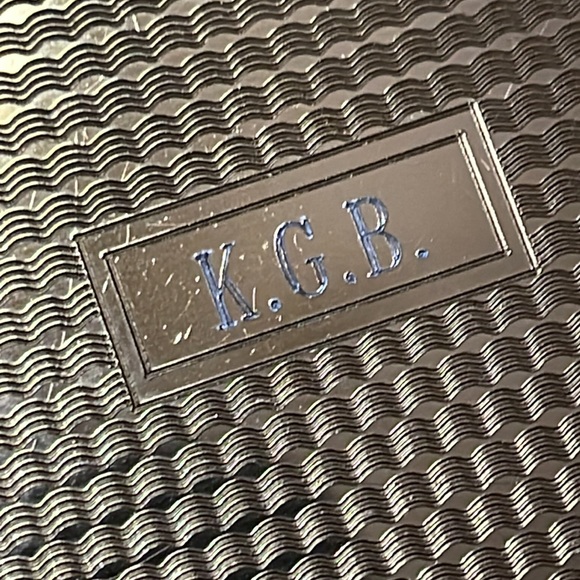 Vintage Colibri Cigarette Case w Peacocks & Built-In Lighter Initialed KGB - Picture 6 of 17